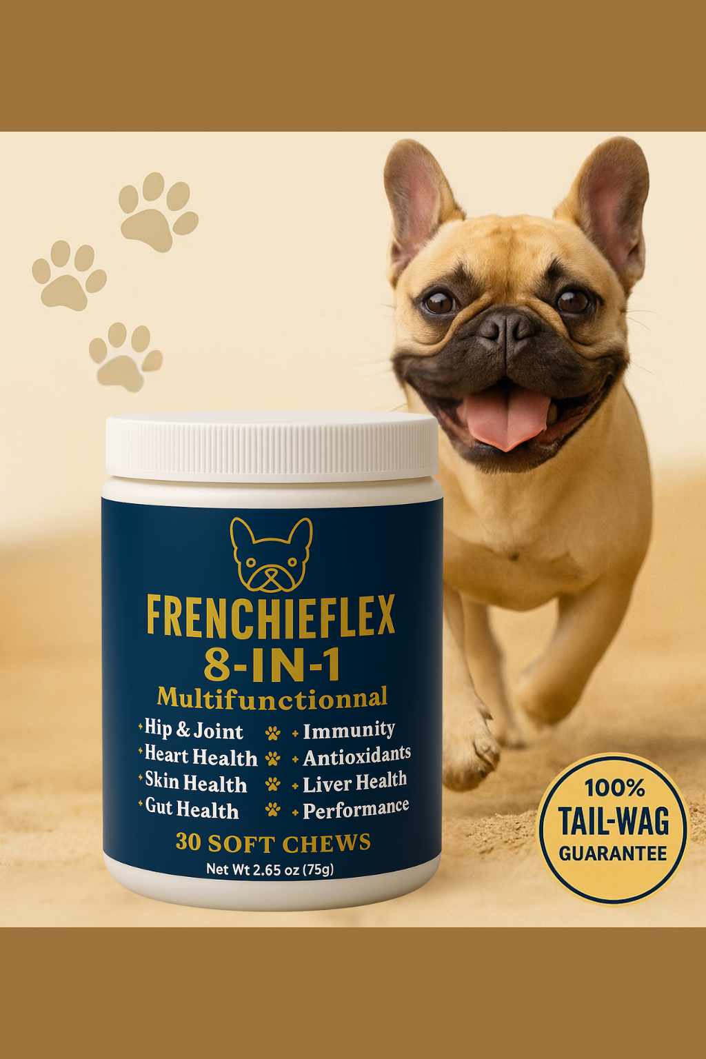 Frenchie Vitality Chews (1 Month Supply)